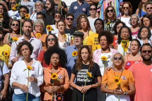 Ato na Cinelândia lembra seis anos da morte de Marielle Franco