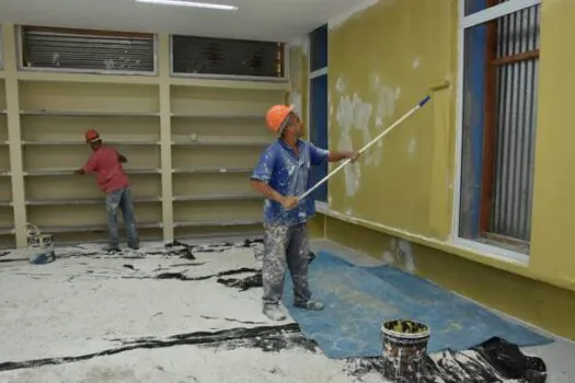 Em Santo André, biblioteca Cecília Meireles entra em fase final de obras