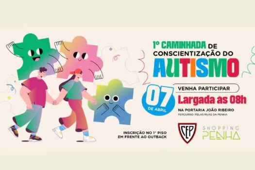 Shopping Penha realiza 1ª Caminhada de Conscientização do Autismo