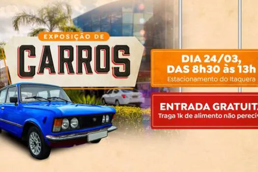 Shopping Metrô Itaquera realiza primeira exposição de carros antigos e customizados