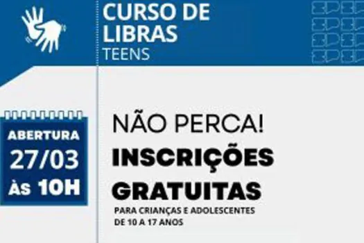 Governo de SP abre nesta quarta (27) inscrições para Curso de Libras “Teens”