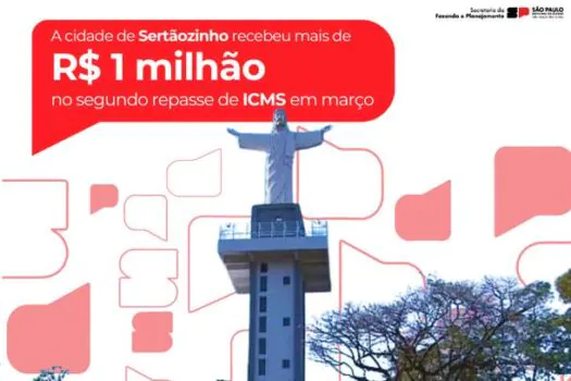 Governo de SP transfere aos municípios paulistas mais de R$ 373 milhões de ICMS