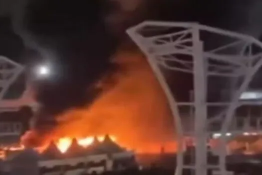 Incêndio atinge tenda de apoio do Lollapalooza, em Interlagos