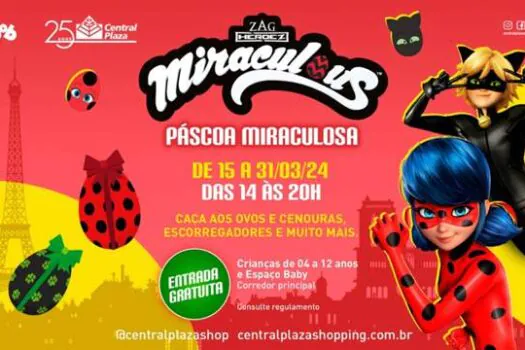 Atração inspirada no universo “Miraculous” é destaque no Central Plaza Shopping