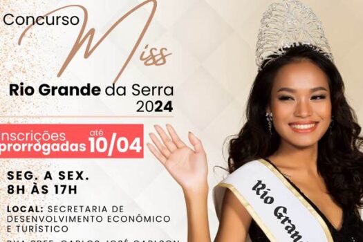 Rio Grande da Serra abre inscrições para o Concurso Miss Rio Grande da Serra 2024