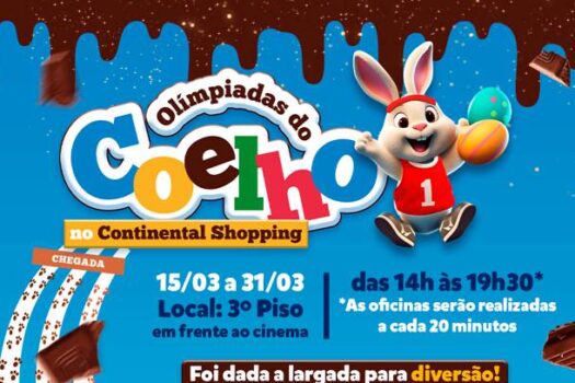 Olimpíadas do Coelho animam a Páscoa no Continental Shopping