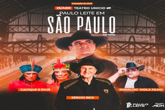 Teatro Unicid recebe artistas do segmento sertanejo em shows que prometem grandes emoções