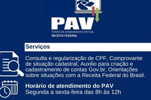 Rio Grande da Serra passa a contar com Posto de Atendimento Virtual da Receita Federal