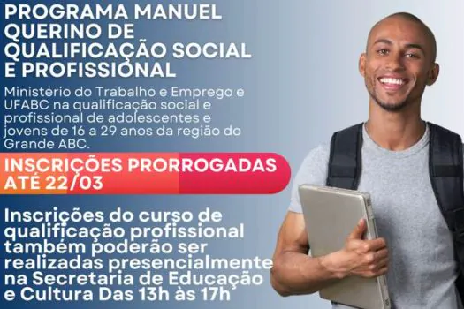 Rio Grande da Serra segue com inscrições abertas para cursos de qualificação profissional