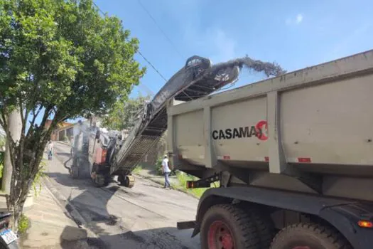 Ribeirão Pires inicia recapeamento de vias do Jardim Nossa Senhora de Fátima