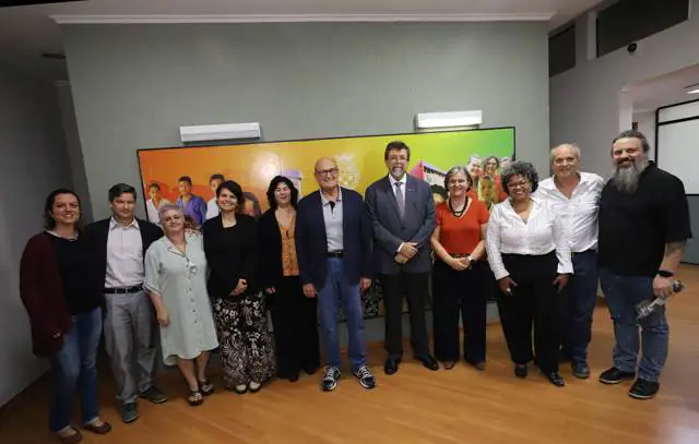 Reunião no gabinete do Prefeito Filippi com o reitor da UFABC