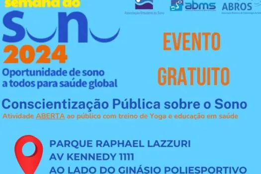 Evento gratuito em São Bernardo celebra a Semana Mundial do Sono