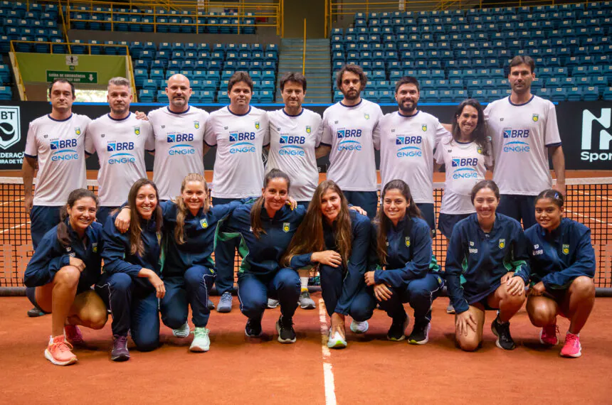 Time Brasil e comissão técnica na Billie Jean King Cup