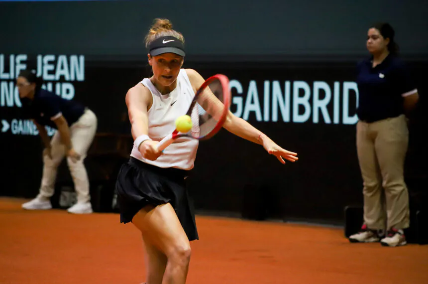 Tatjana Maria em ação na Billie Jean King Cup