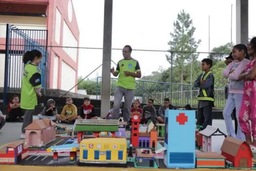 Projeto “Brincando de Trânsito” chega à rede estadual de ensino de Ribeirão Pires