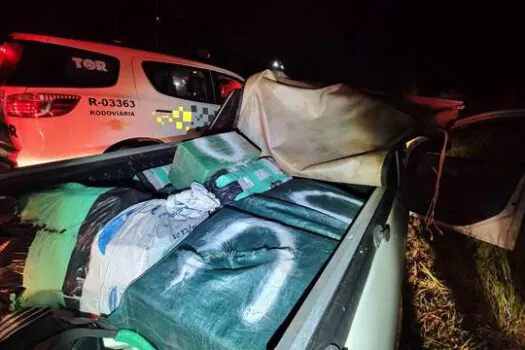 Suspeito tenta fugir, mas acaba preso com 475 kg de drogas no interior de SP