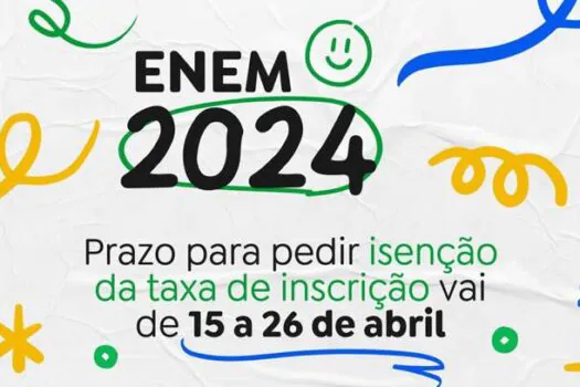 Está aberto o prazo para pedir isenção de taxa para o ENEM 2024