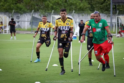 Acre Clube apresenta único time de futebol para amputados na capital paulista