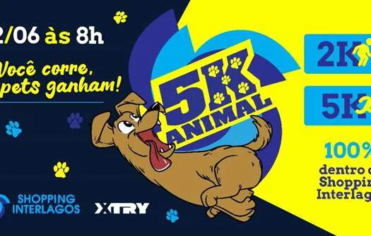 Shopping Interlagos promove 2ª edição da corrida “5K Animal”