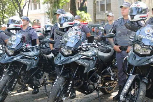 Centro de SP recebe nova companhia de motos do Batalhão de Ações Especiais