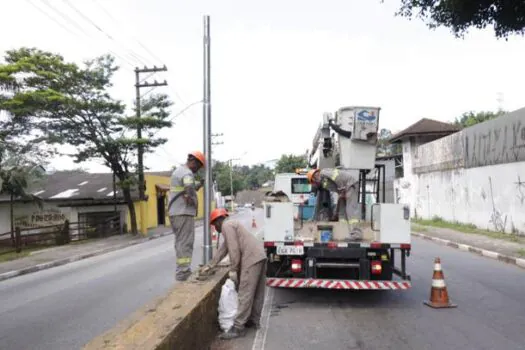 Ribeirão Pires inicia instalação de novas luminárias de Led na Avenida Humberto de Campos