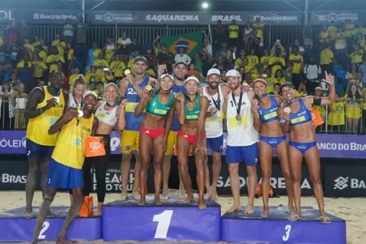 André e George são campeões da etapa Challenge de Saquarema do Circuito de Vôlei de Praia