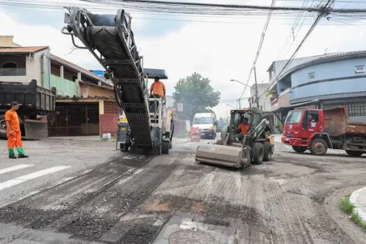 Diadema leva reforma asfáltica para ruas da região leste da cidade