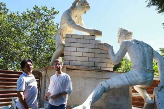 Diadema começa a restaurar o Monumento aos Migrantes