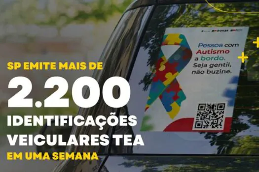 São Paulo emite mais de duas mil Identificações Veiculares TEA em uma semana