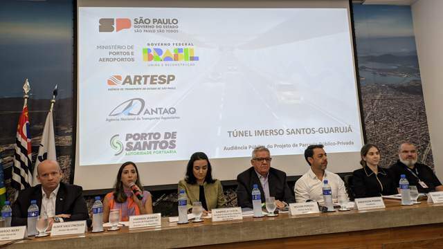 Governo conclui Audiências Públicas sobre o Túnel Imerso Santos-Guarujá