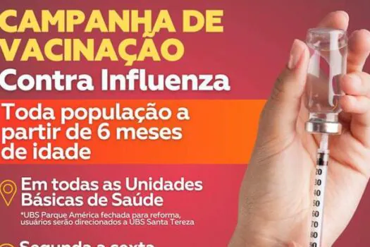 Vacinação contra a Influenza em Rio Grande da Serra