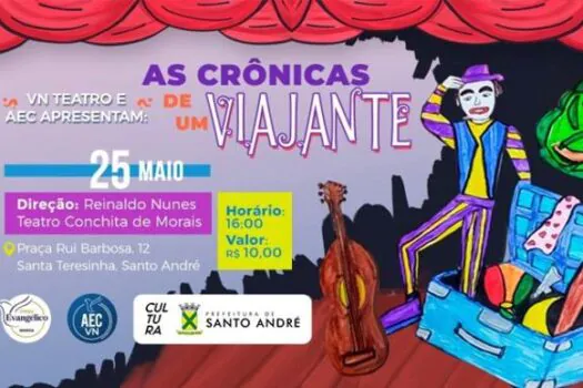 Santo André recebe “As Crônicas de um Viajante” com apoio da Terra Nostra Cidadania Italiana