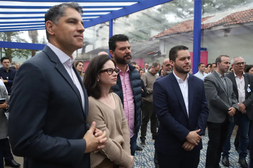 Secretariado de Santo André presente no lançamento da pedra fundamental do novo edifício do Hospital Brasil