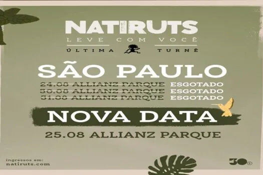 Natiruts vende 150.000 ingressos em SP e anuncia quarta data no Allianz Parque