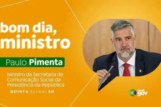 Paulo Pimenta faz balanço dos primeiros 15 meses de gestão no “Bom Dia, Ministro” desta quinta (2)