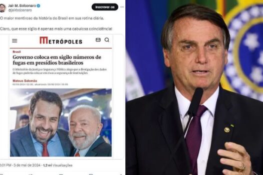 Justiça ordena que Bolsonaro apague montagem com Boulos das redes sociais