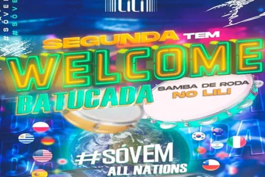 LiLi Bar e Balada promove o ‘Welcome Batucada’