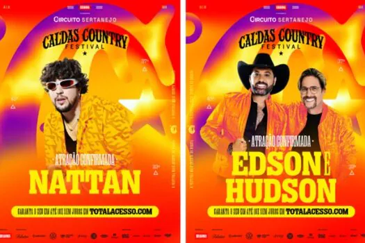 Caldas Country Festival revela Edson & Hudson e estreia de Nattan como novas atrações em sua 17° edição