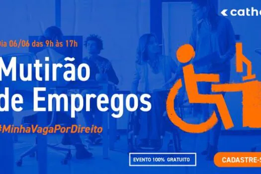 Catho anuncia nova edição presencial do Mutirão de Empregos PCDs em junho