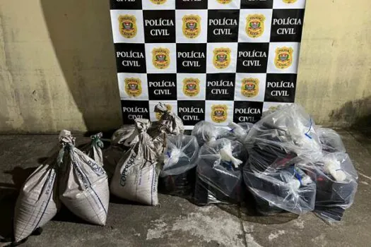 Polícia Civil prende dois e apreende 238 quilos de cocaína em Santos