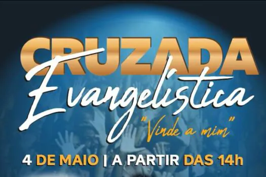 Cruzada Evangelística “Vinde a mim” reúne fiéis neste sábado (4) no Jardim Caçula