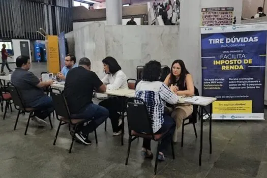 Estação Carioca do MetrôRio recebe nova ação gratuita para tirar dúvidas sobre declaração de IR