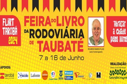 1ª FLIRT – Feira do Livro da Rodoviária de Taubaté acontece no mês de junho