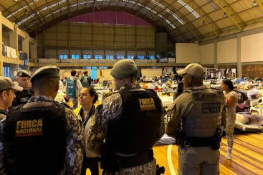 Força Nacional passa a atuar também na segurança de abrigos no Rio Grande do Sul