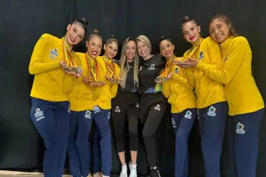 Ginástica Rítmica fatura 1º ouro de 2024 em etapa da Copa do Mundo