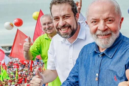 Boulos usa palanque de Lula e dá recados a Tarcísio e a vice de Nunes