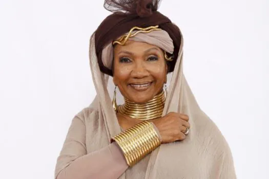 Cantora de reggae Marcia Griffiths faz show no Cine Joia, em São Paulo