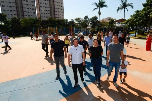 Prefeito Orlando Morando entrega 65ª Praça-Parque de São Bernardo, no Nova Petrópolis