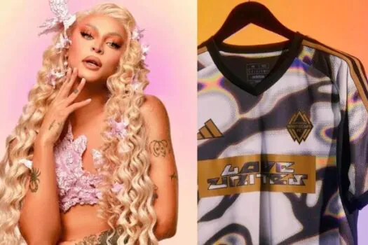 Pabllo Vittar assina nova coleção de uniformes da liga americana de futebol