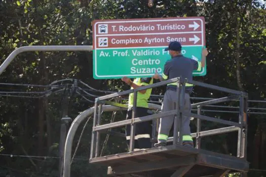 Com novas placas, Ribeirão Pires reforça sinalização da Rua Capitão José Gallo